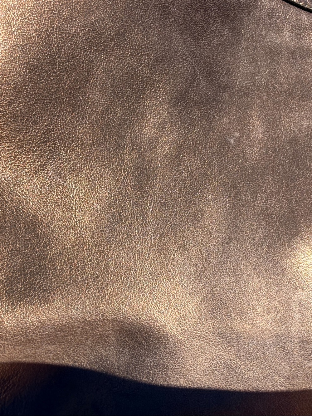 Coach Metallic Bronze Leather Shoulder Hobo with Gold Hardware - Picture 10 of 12